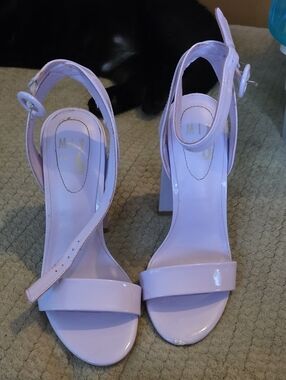 Mix No. 6 Lavender Patent Block Heel Sandals
